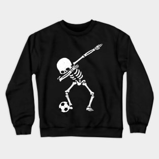 Halloween Dabbing Skeleton Soccer Ball T-Shirt Skeleton Dab Crewneck Sweatshirt